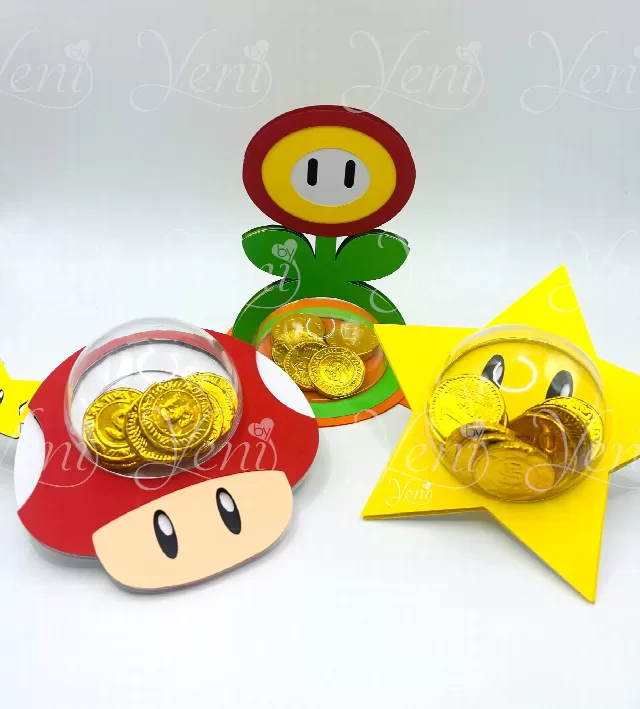 Mario Bros candy holders - For 8cm / 3.15" Sphere - Svg and Studio files