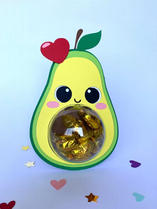 Valentine Avocado candy holder - For 8cm / 3.15" Sphere - Svg and Studio files