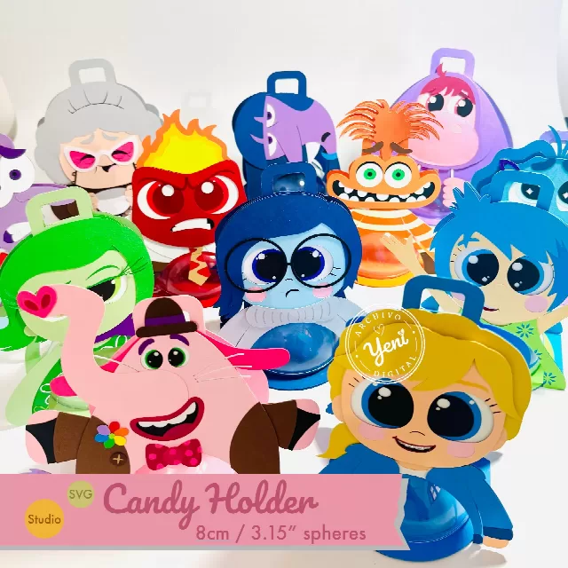 Inside Out Mega Pack candy holder - For 8cm / 3.15” Sphere - Svg and Studio