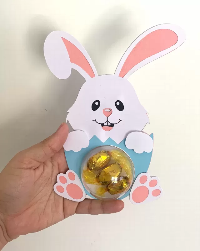 WITH Dotted Opening Easter Bunny