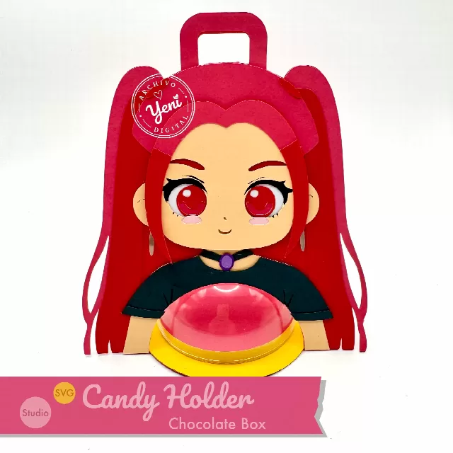 Mira K-pop Demon Hunter candy holder - For 8cm / 3.15” Sphere - Svg and Studio Files
