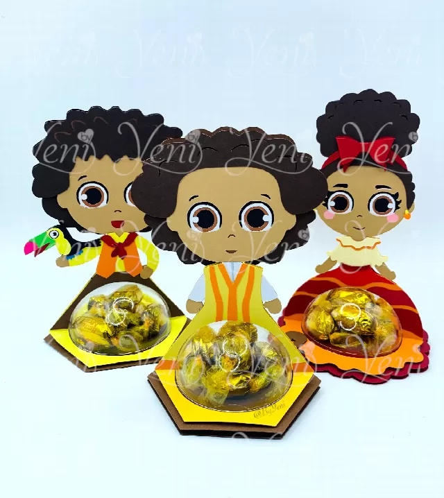 Encanto 3 brothers candy holders - For 4 sizes - Svg and Studio files