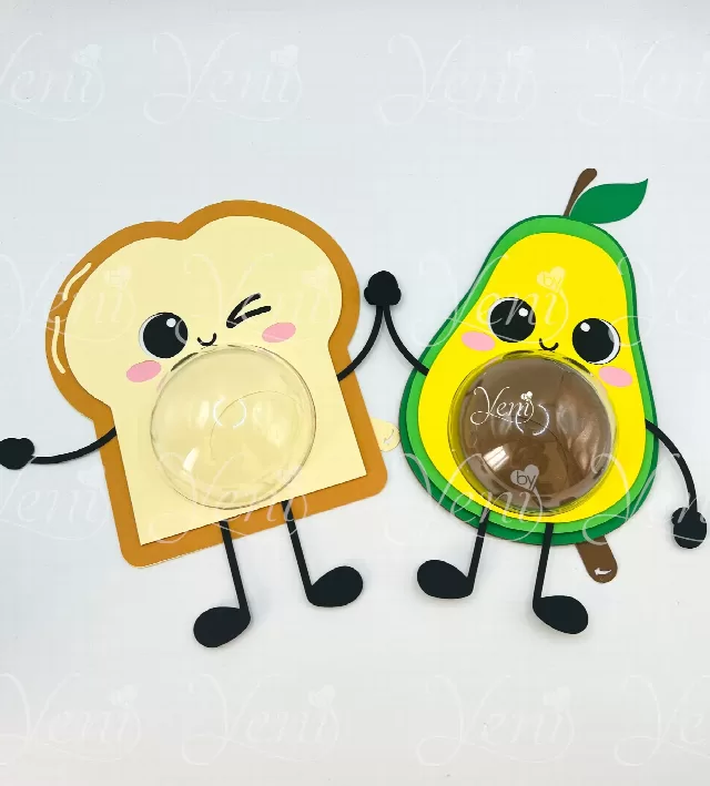 toast and avocado candy holder - For 8cm / 3.15" Sphere - Svg and Studio files