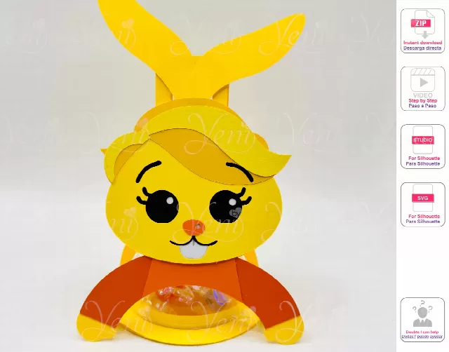 Acuarela candy holder - For 8cm / 3.15” Sphere - Digital Files  - svg -studio