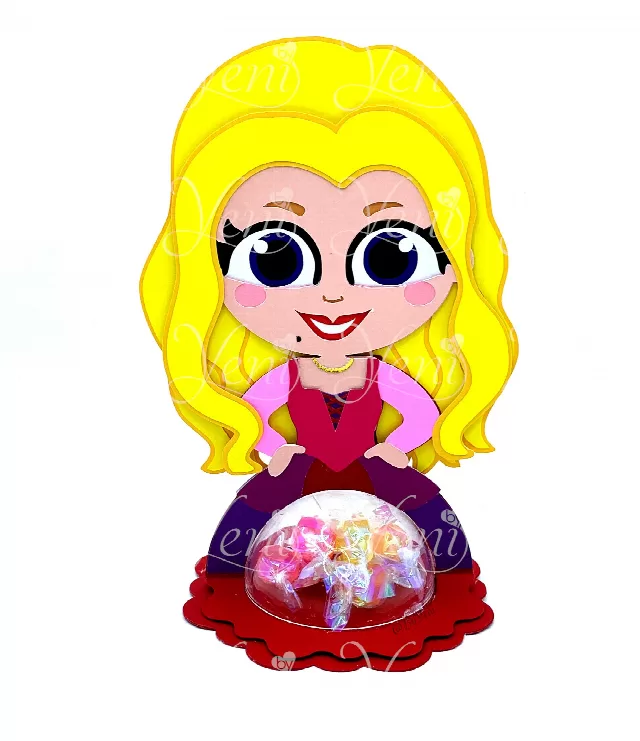 Sarah candy holder - For 4 sizes - Svg and Studio files