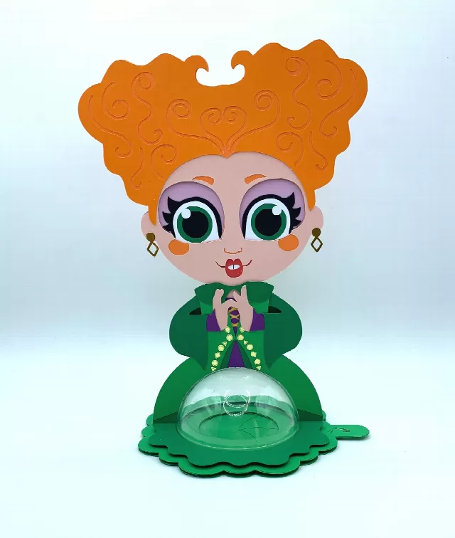 Winifred candy holder - For 4 sizes - Svg and Studio files