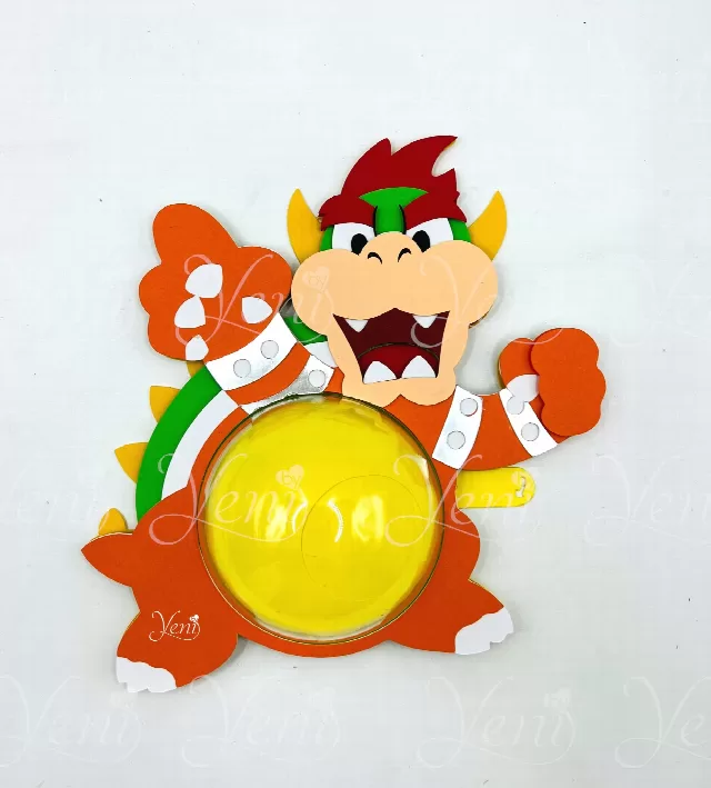 Bowser candy holder - For 8cm / 3.15" Sphere - Svg and Studio files