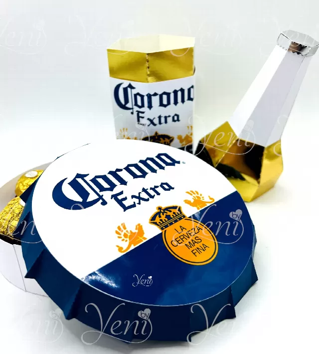 Pack Bottle Beer and Bottle Cap Corona box for Dad - Svg and Studio files