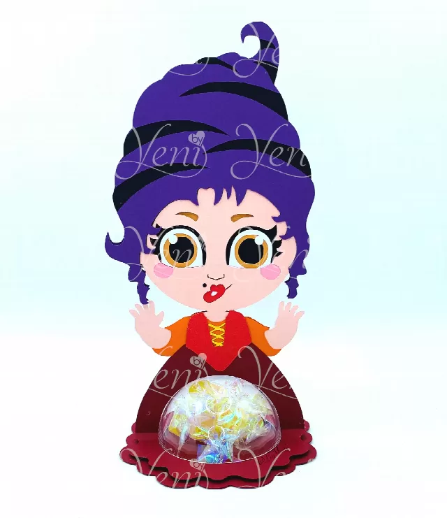 Mary candy holder - for 4 sizes domes - Svg and Studio files 