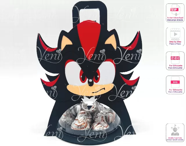 Shadow candy holder - For 8cm / 3.15” Sphere - Svg and Studio files