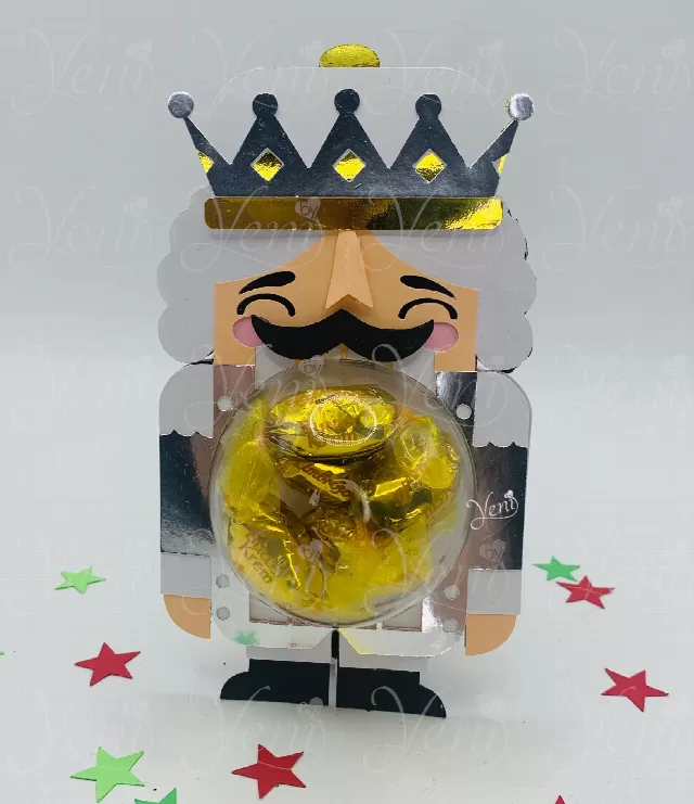 Christmas Nutcracker Ornament  - Nutcracker Ornament 4 sizes - Digital Files - Xmas - candy - svg -studio